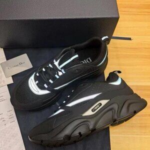 Dior B22 Men's Black and Grey Trainers